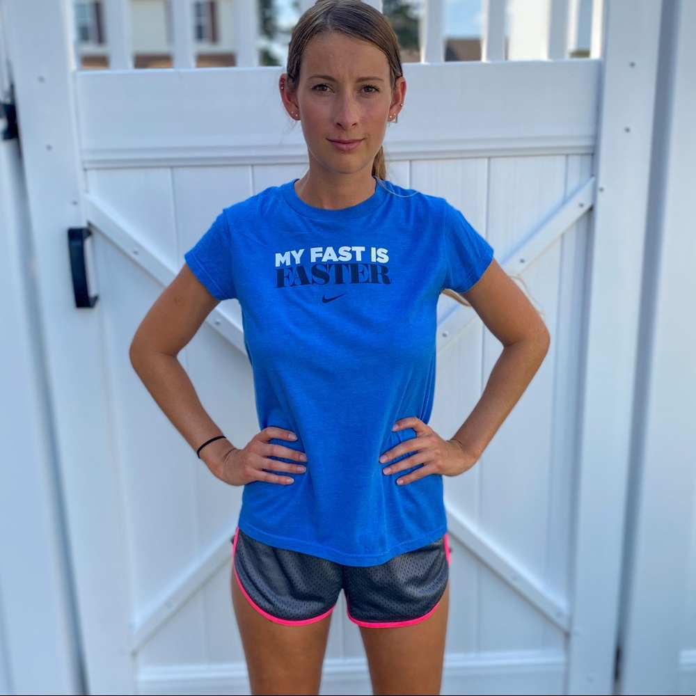 Small blue nike T-shirt